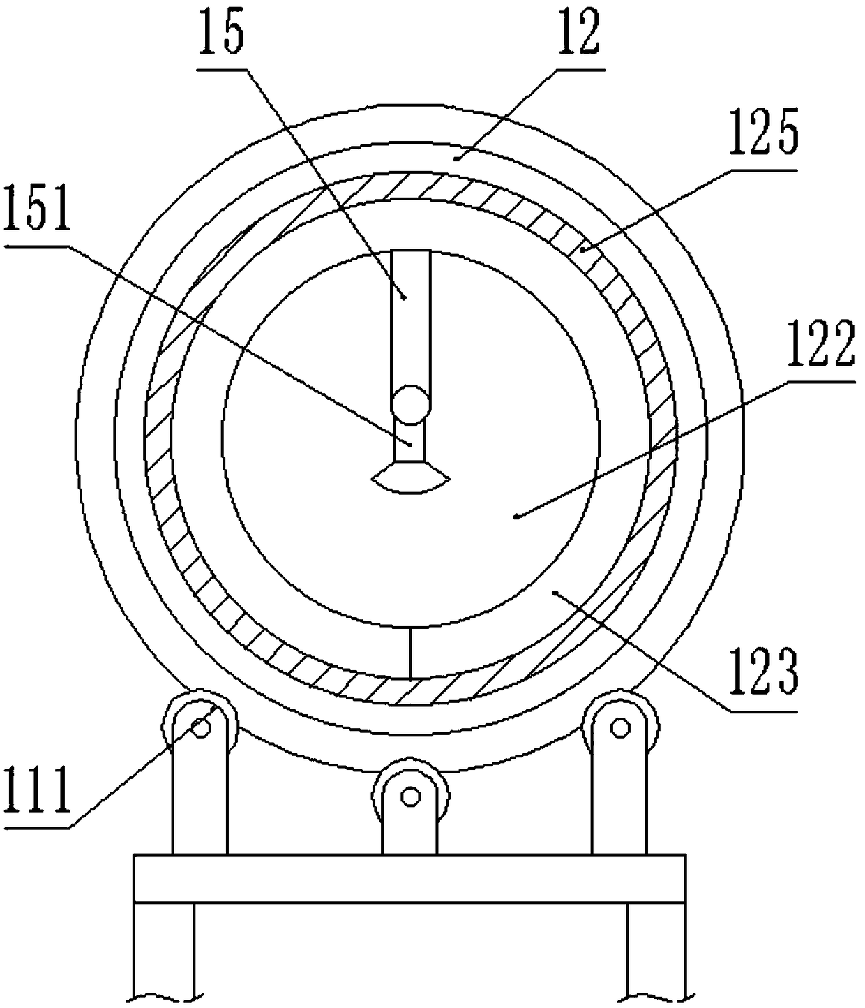 Grape processing and treatment equipment with cleaning function