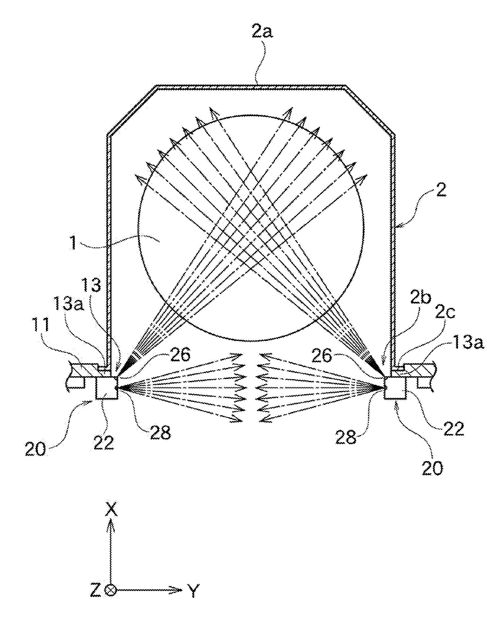 Gas purge unit and gas purge apparatus