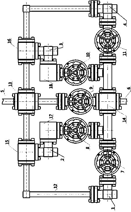 Hydraulic sand jet perforation choke manifold