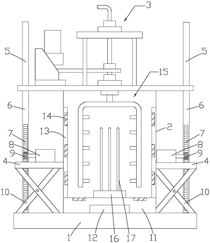 Yarn cooking device and processing method for processing yarn-dyed four-way stretch fabric