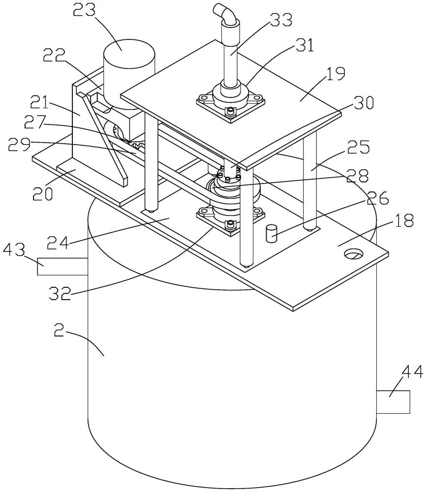Yarn cooking device and processing method for processing yarn-dyed four-way stretch fabric