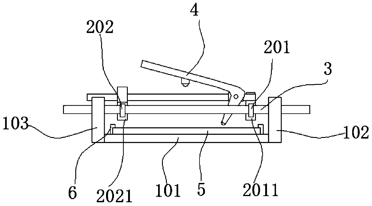 Floor tile cutting device and cutting method