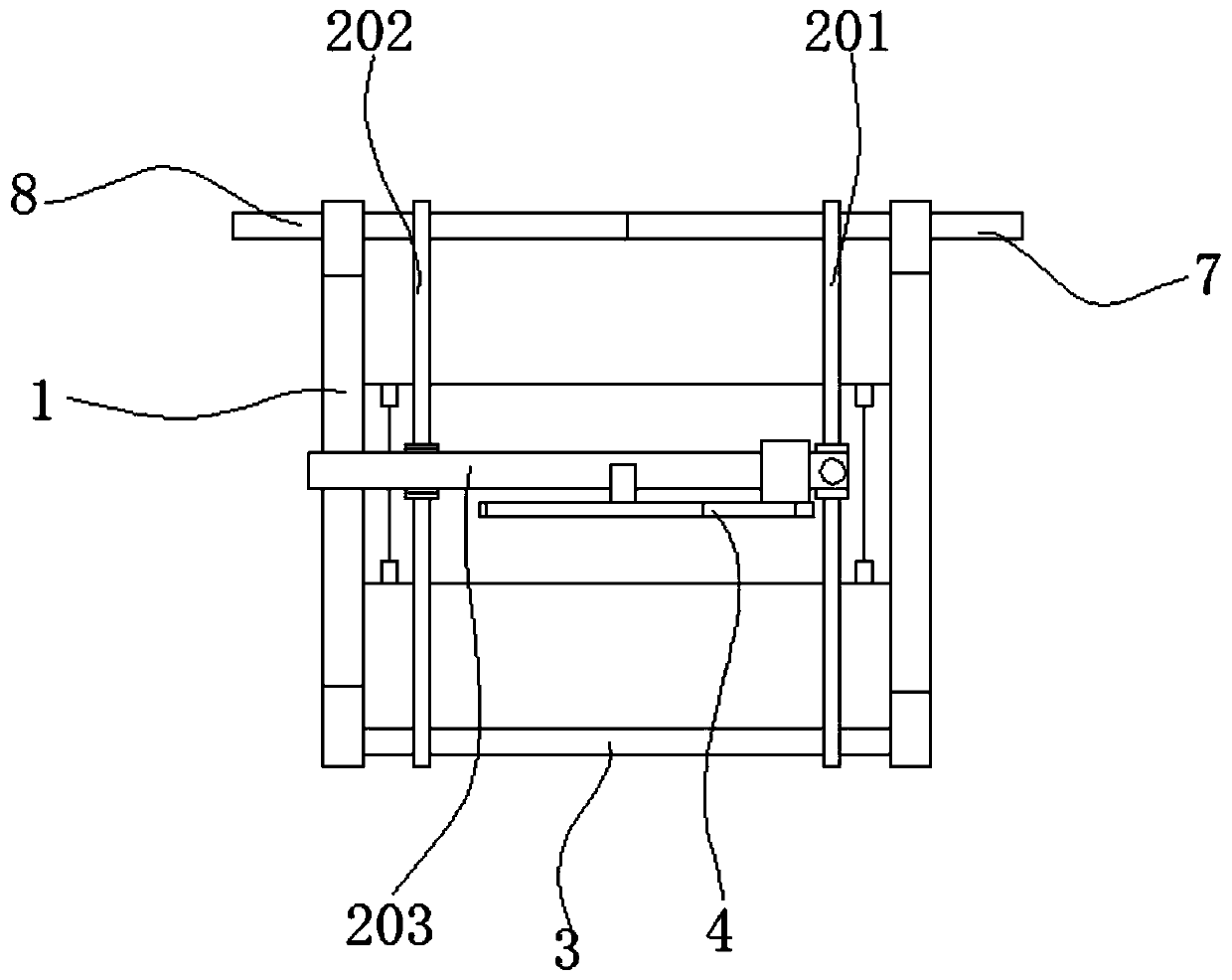 Floor tile cutting device and cutting method