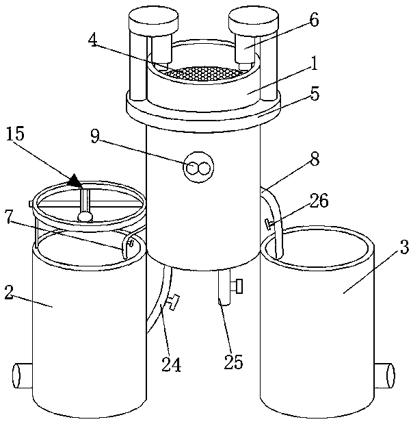 Water treatment separation device