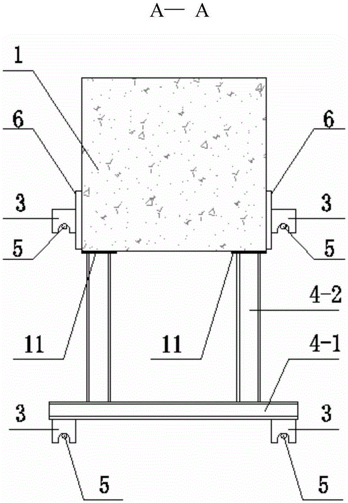 Cover beam external prestressing reinforcing structure and construction method thereof