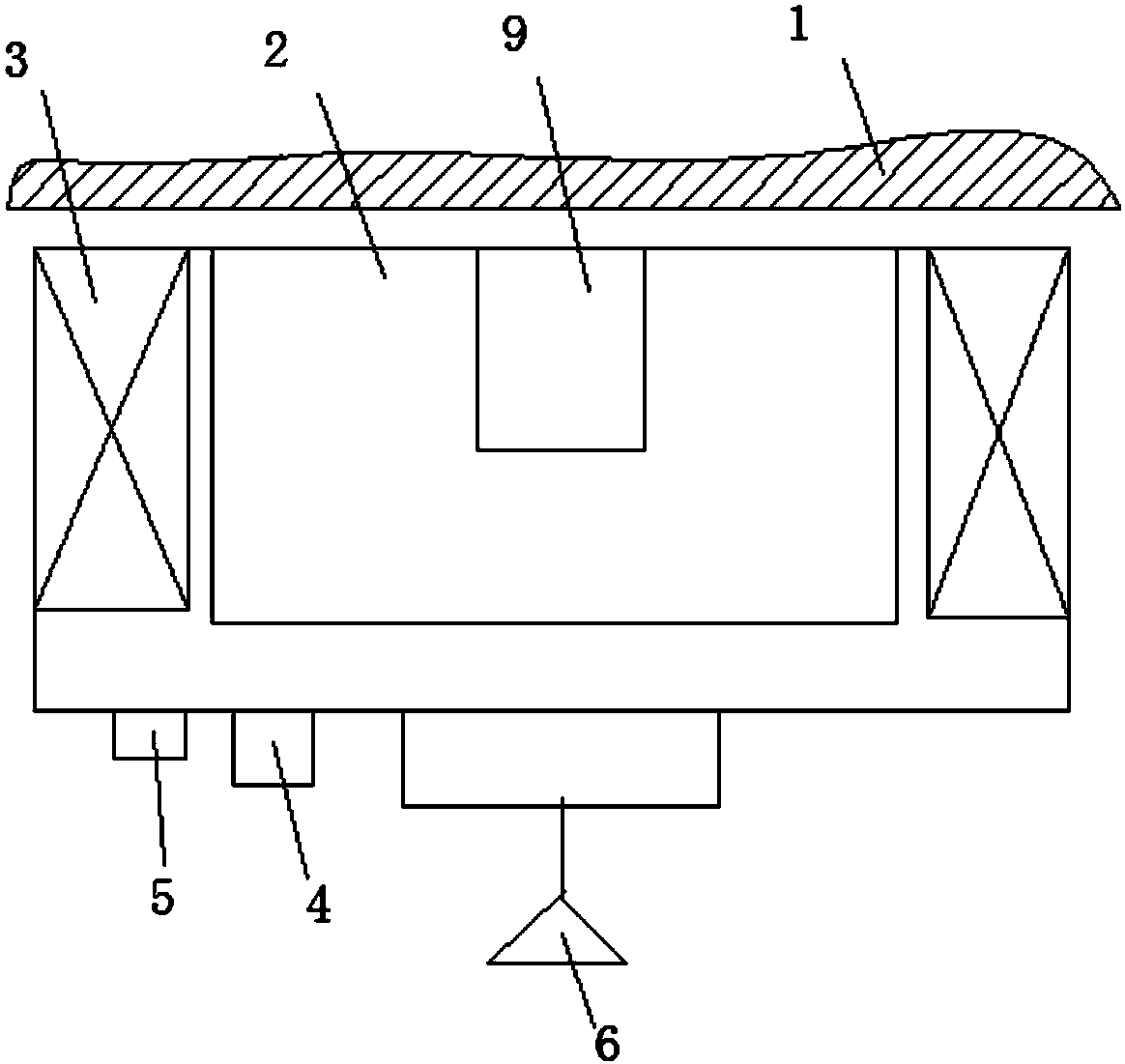 Reverse suction air bearing structure