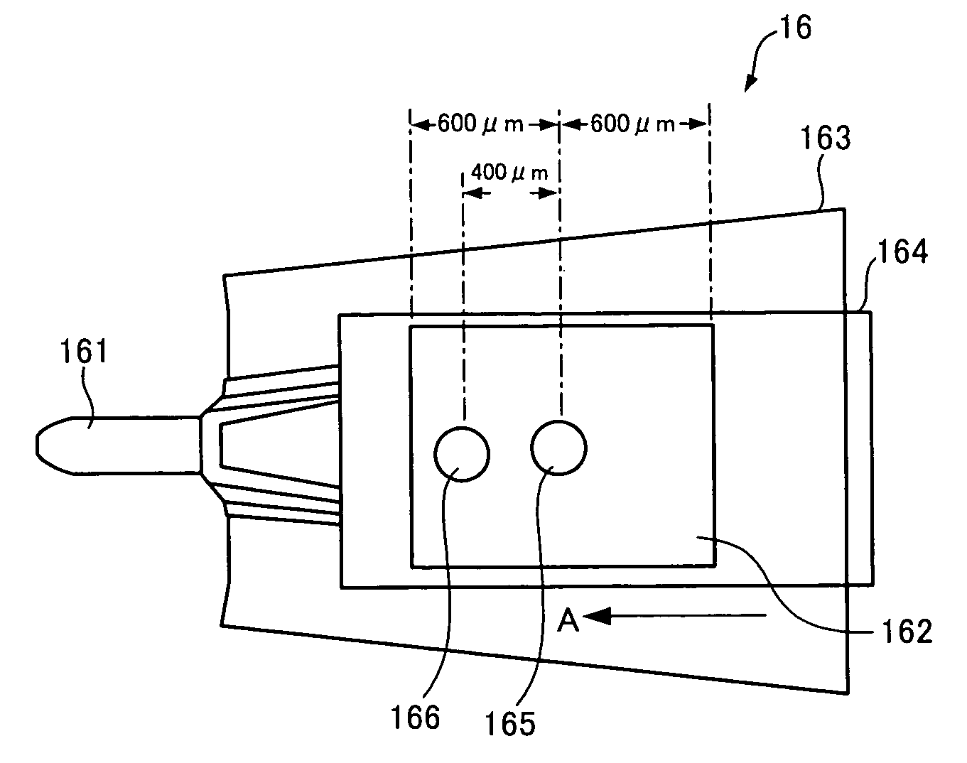 Disk apparatus having suspension provided with head support projections