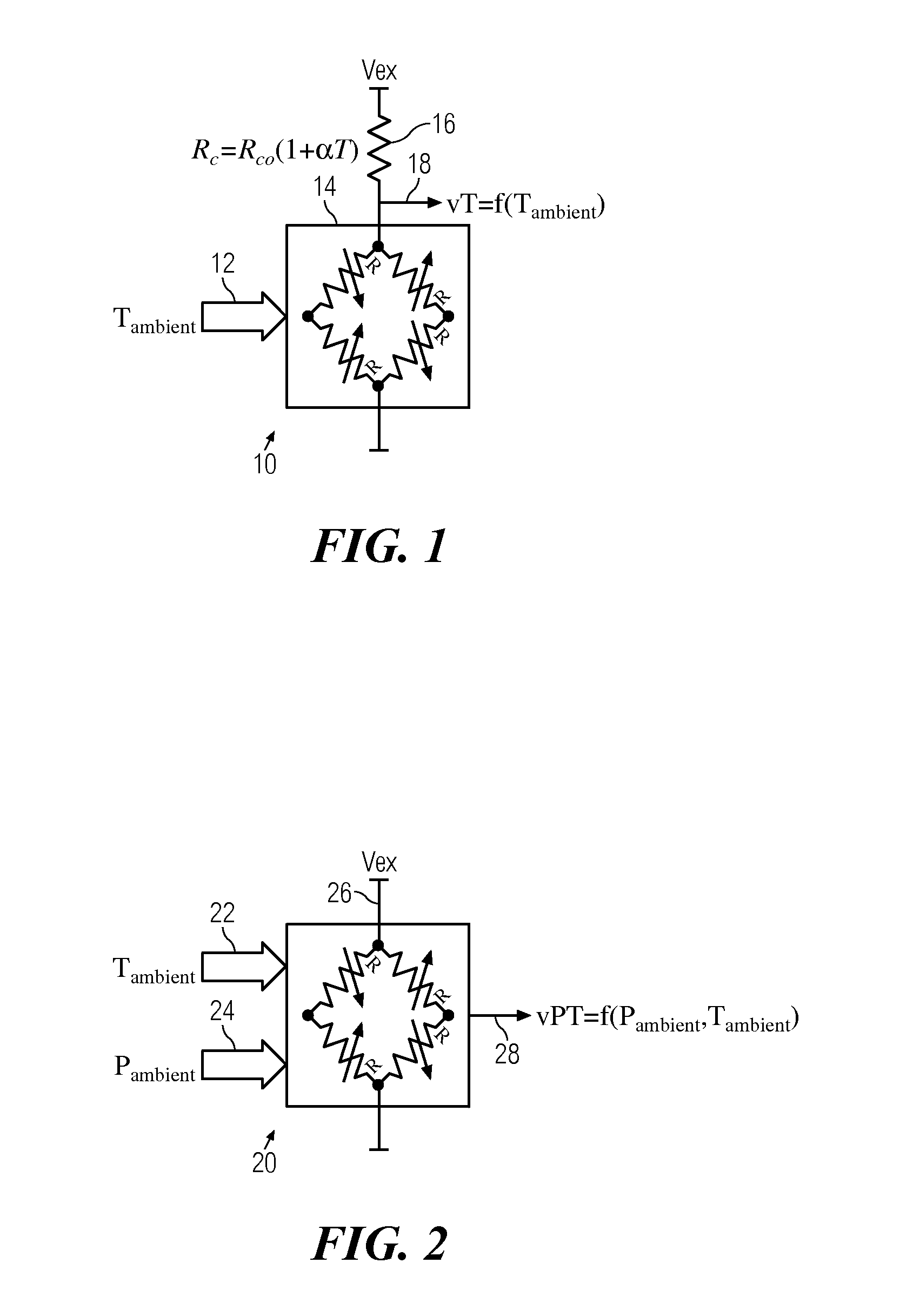 Method and system to compensate for temperature and pressure in piezo resistive devices