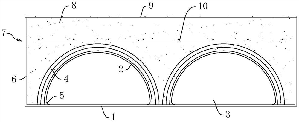 Underground drainage pipeline and construction method