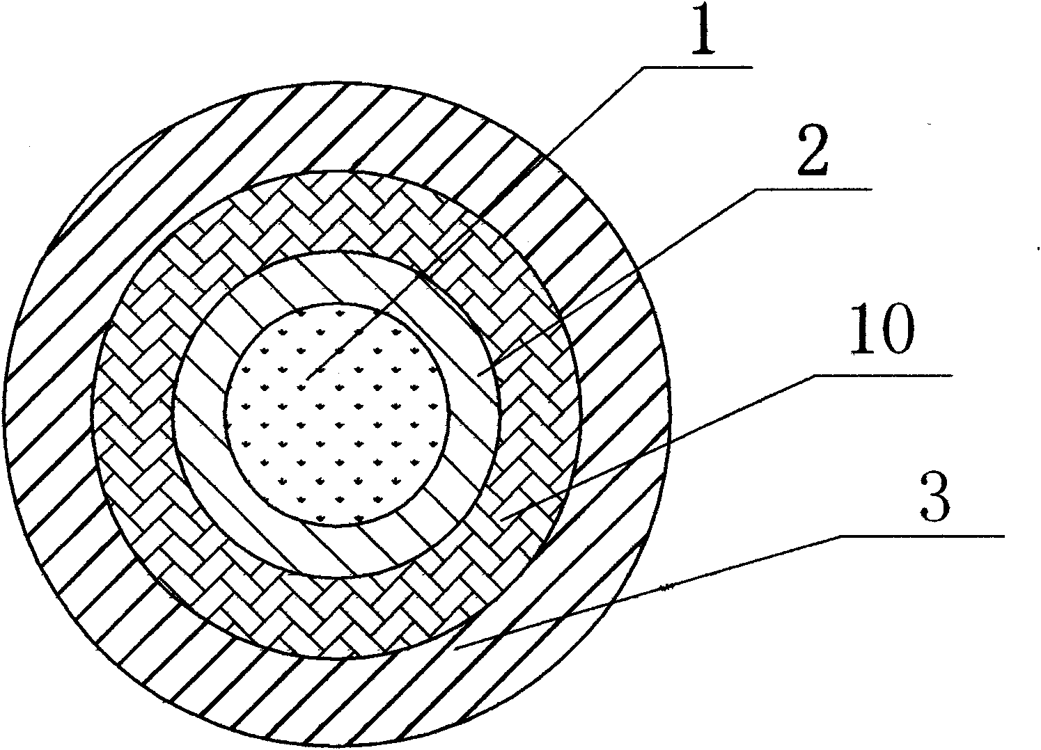 Pressure-sensitive optical cable with armor layer