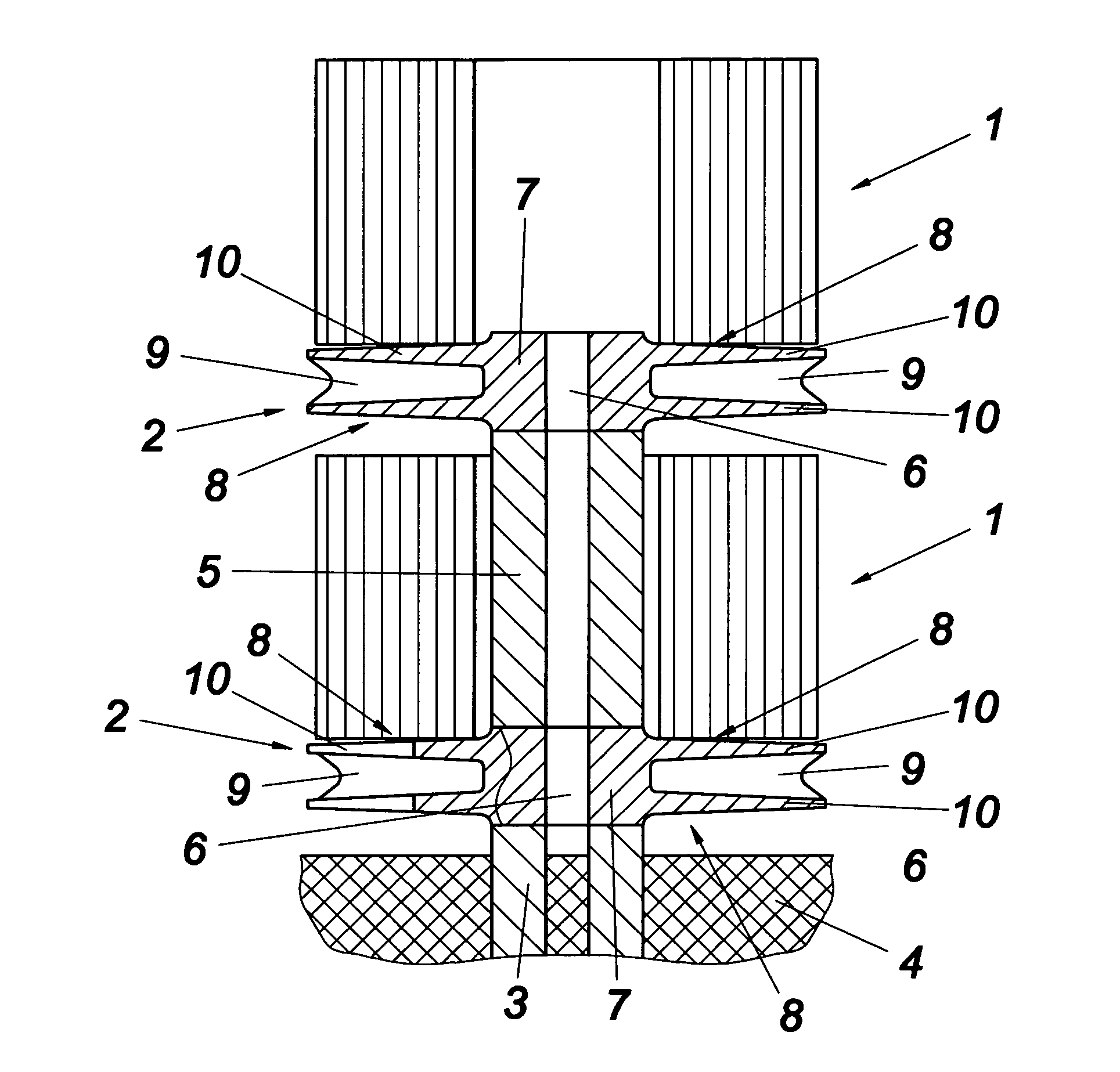 Apparatus for bracing of sheet-metal joints in a high-temperature annealing furnace