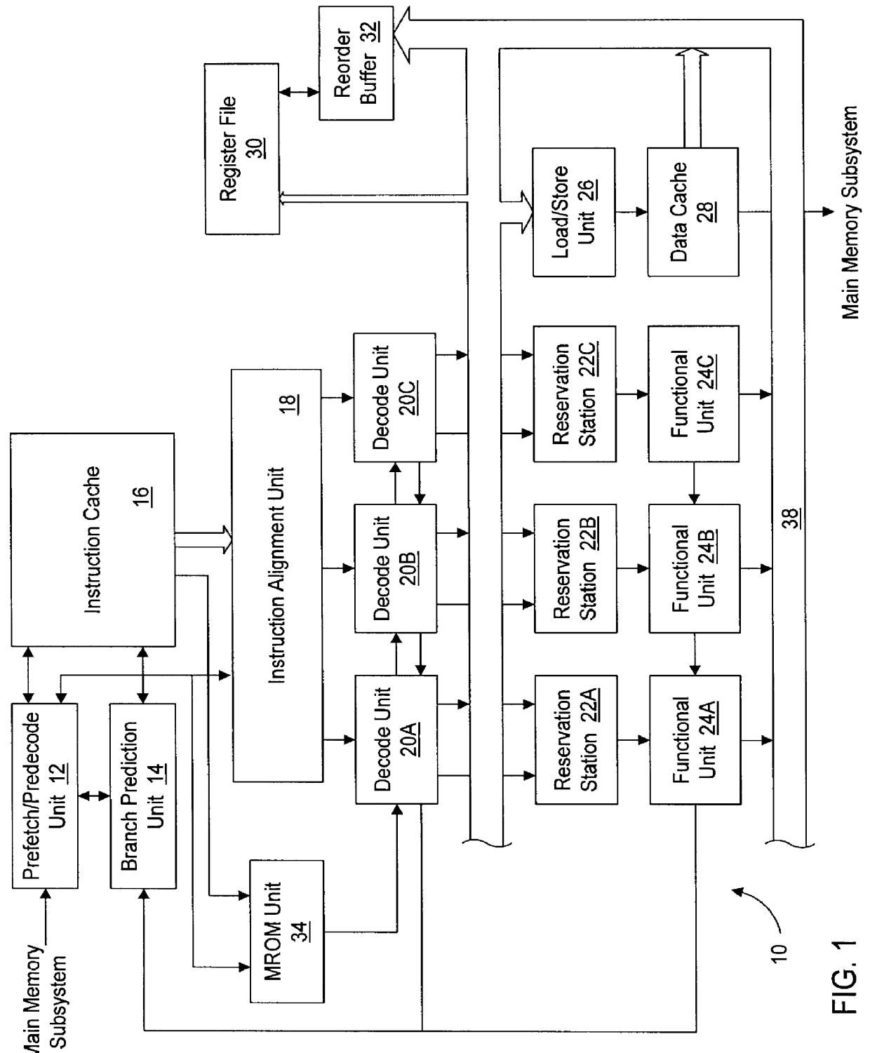 Apparatus and method for predicting a first microcode instruction of a cache line and using predecode instruction data to identify instruction boundaries and types