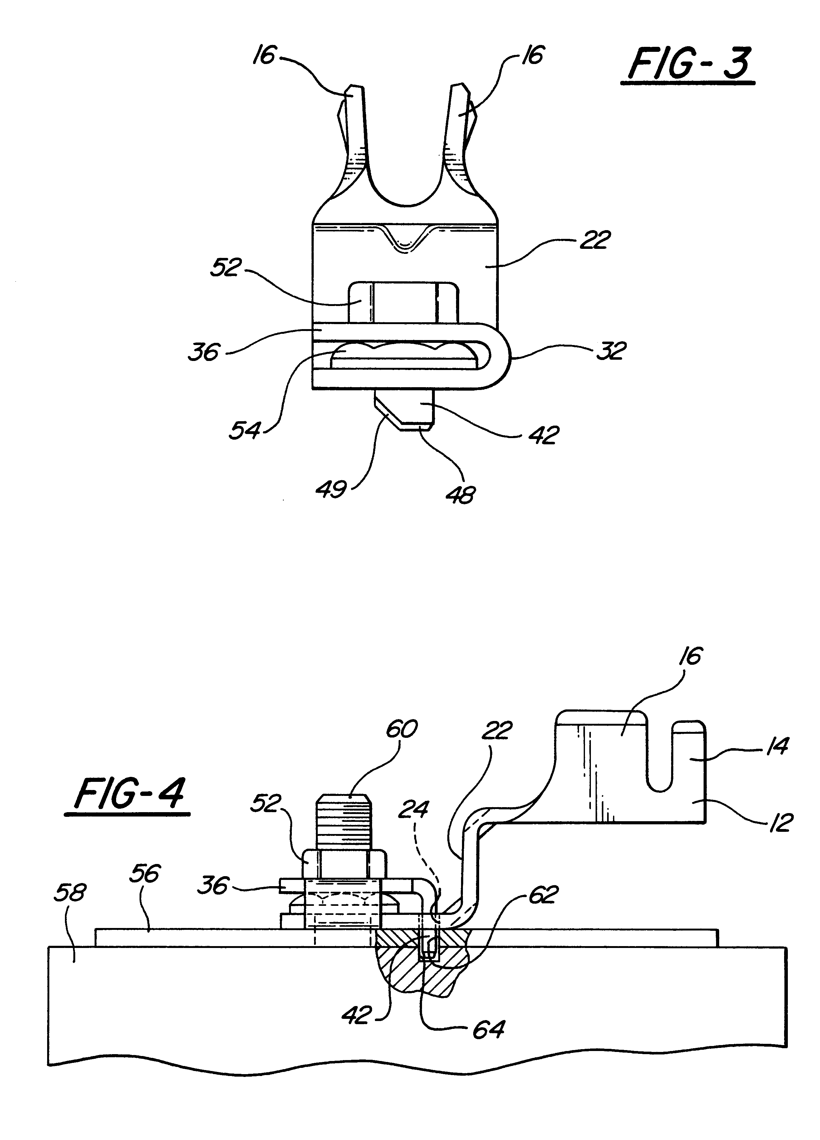 Anti-rotation terminal with captured nut
