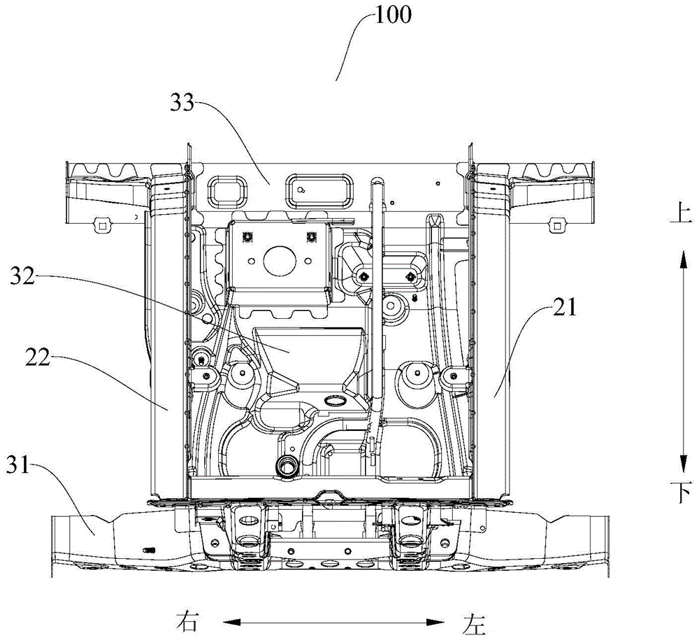 Cabin frame for vehicle and body structure and vehicle having the same