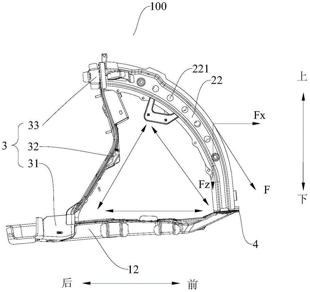 Cabin frame for vehicle and body structure and vehicle having the same