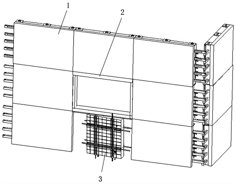 Assembly type thermal-insulating wall body construction structure