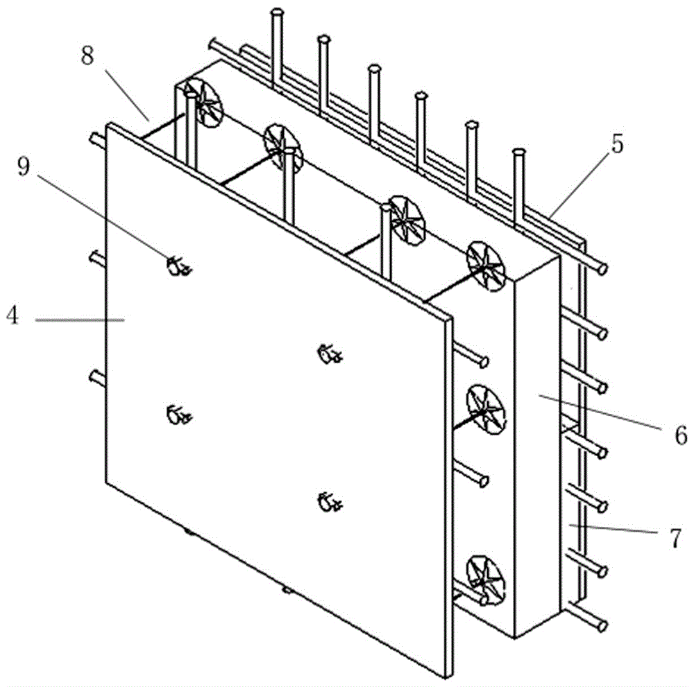 Assembly type thermal-insulating wall body construction structure