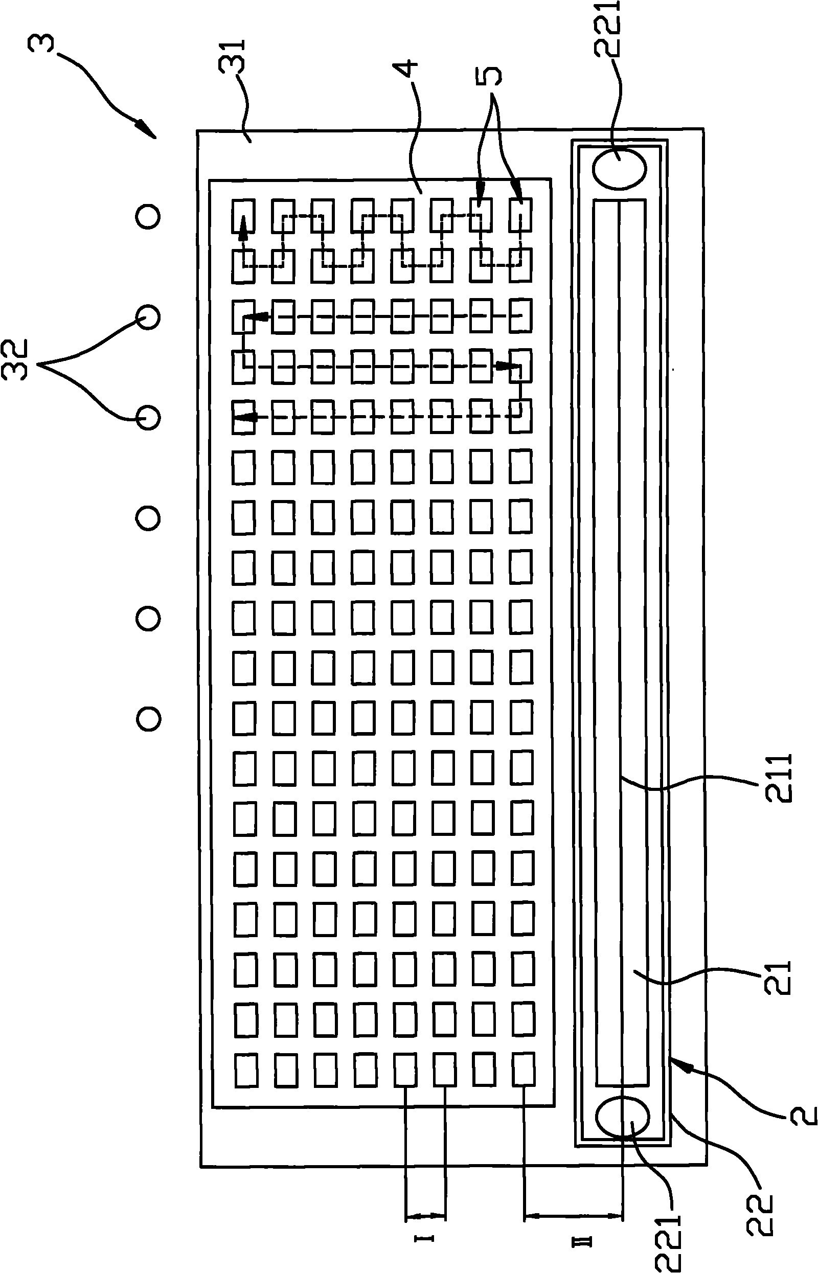 Light-emitting diode encapsulation method and jig