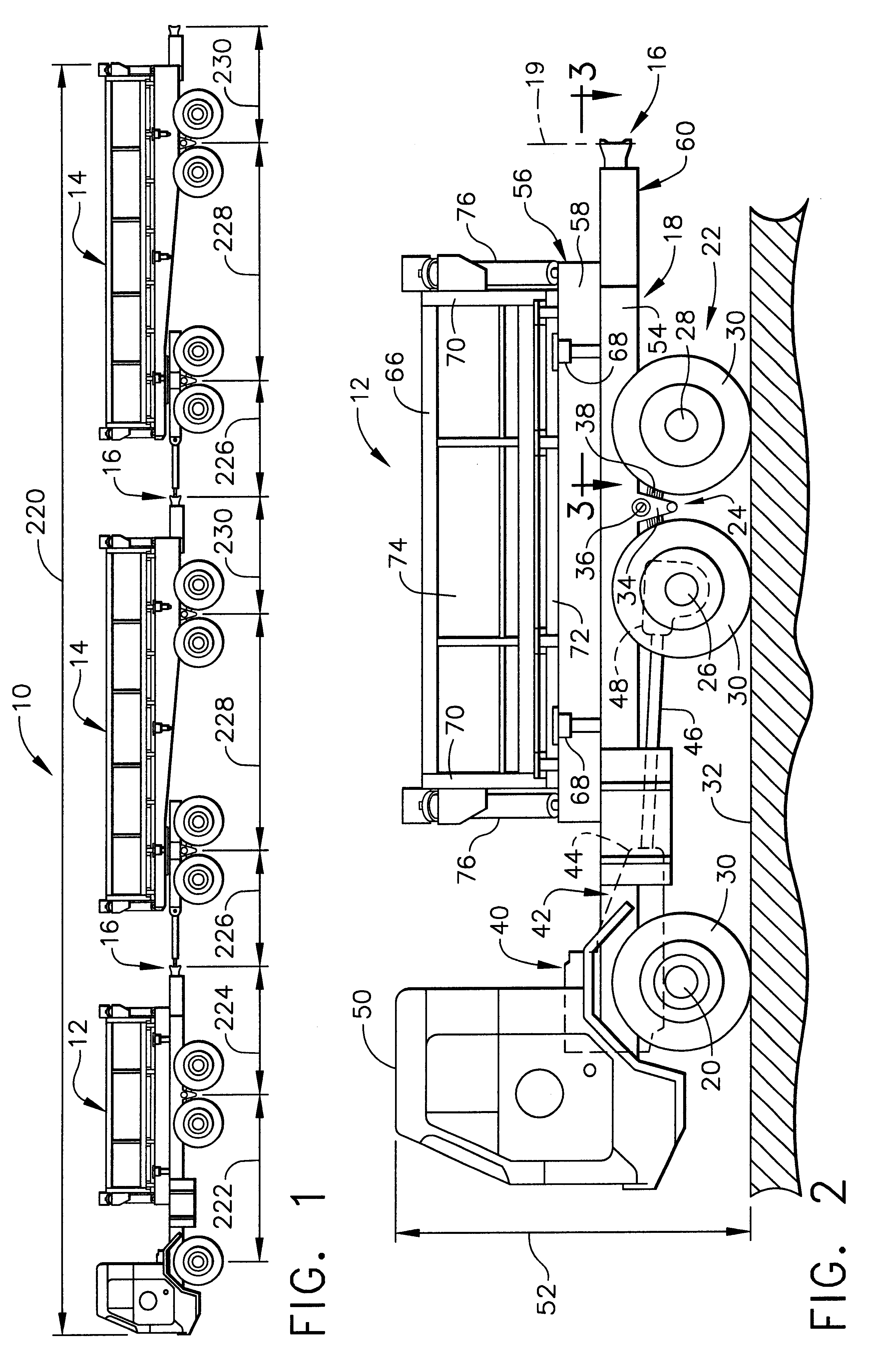 Multicombination vehicle and method for transporting a payload in an underground mine