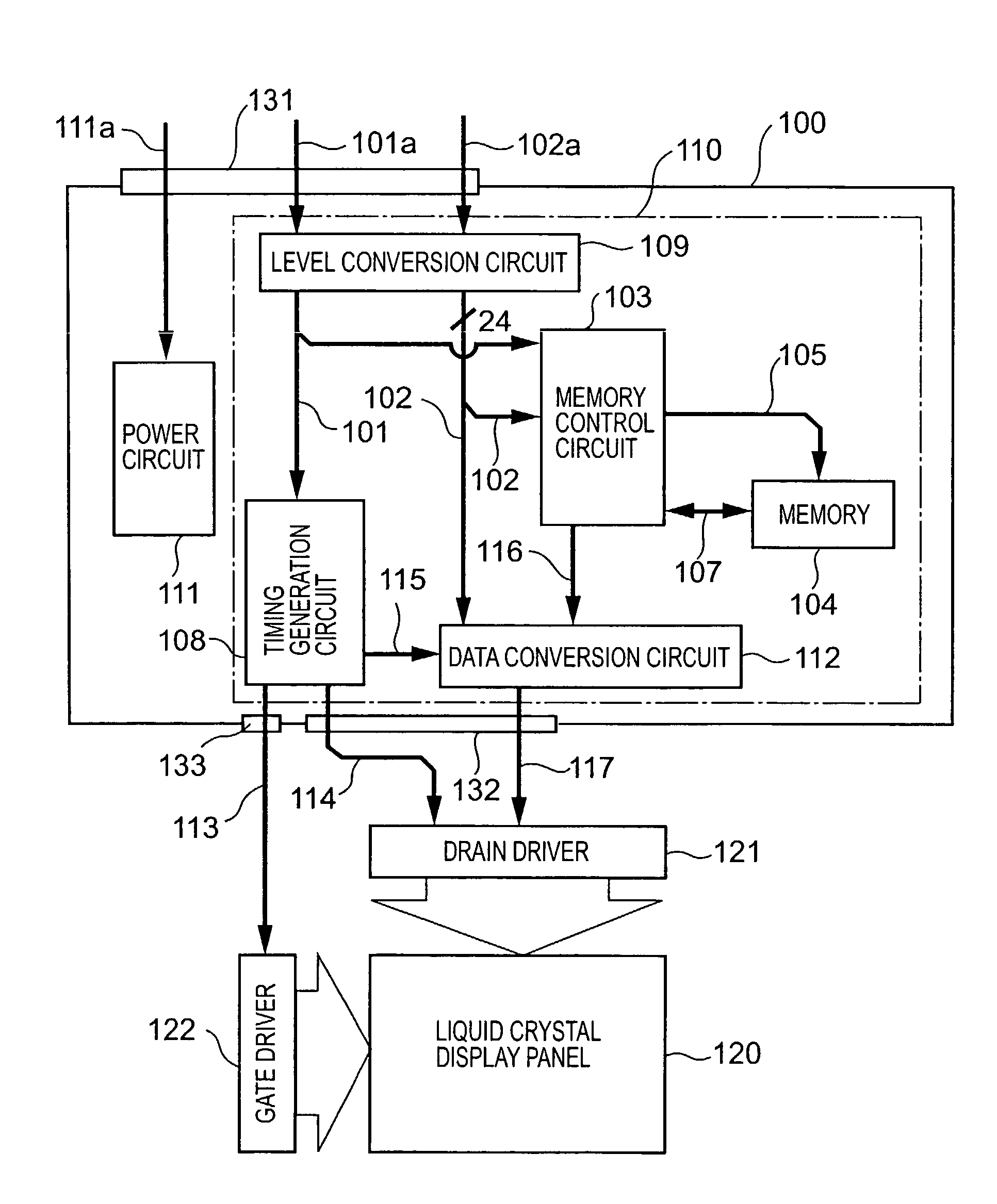 Display controller and display device provided therewith
