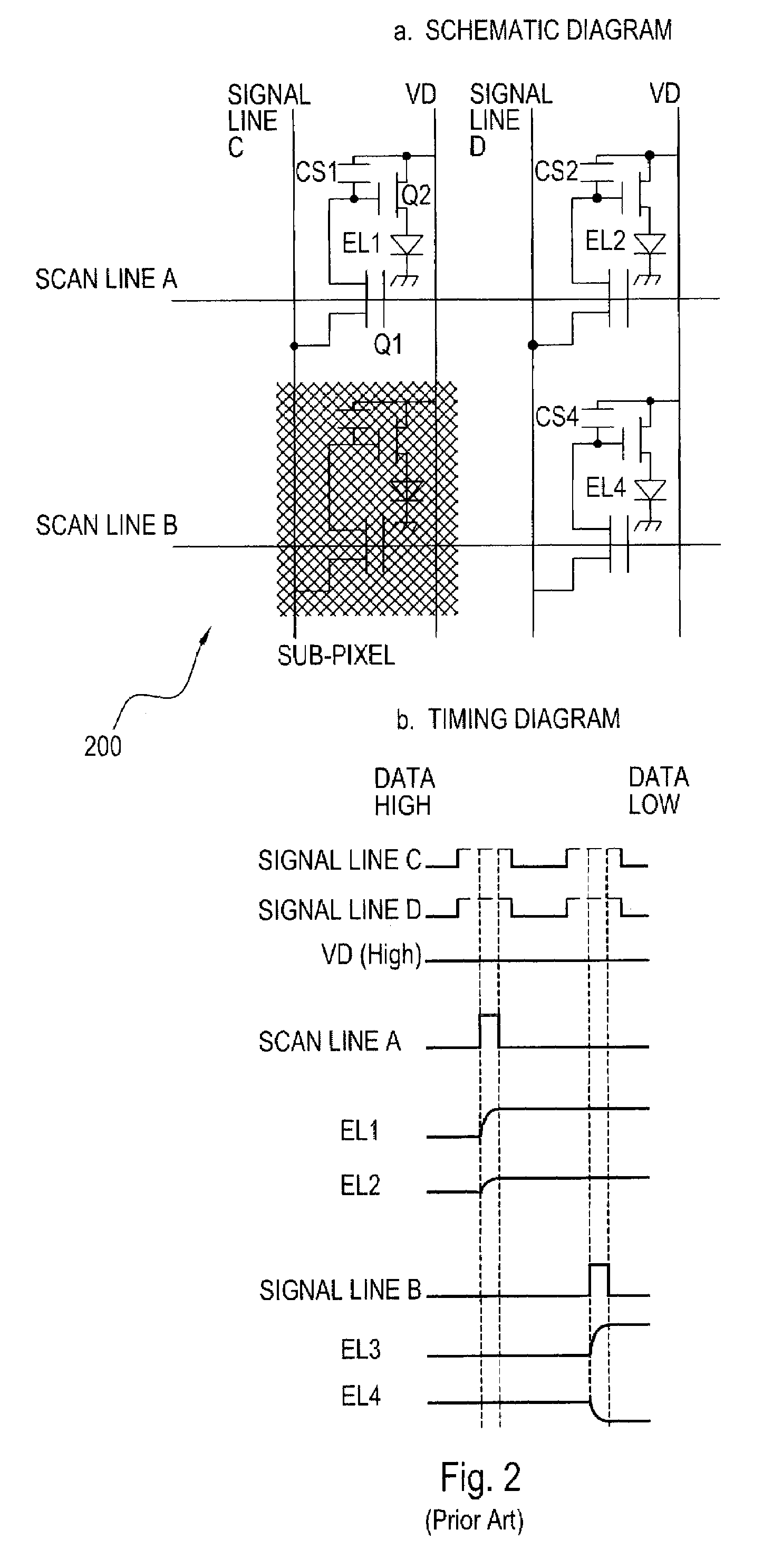 Active matrix oled voltage drive pixel circuit