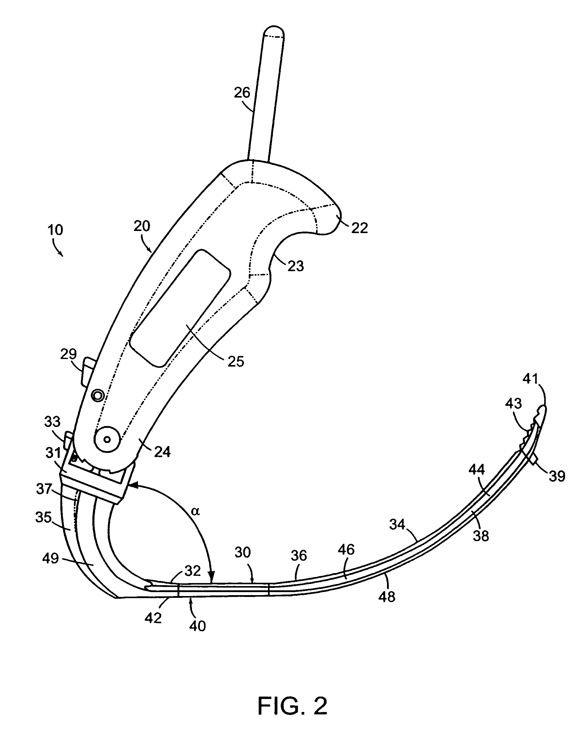 Illuminated retractor for use in connection with harvesting a blood vessel from the arm