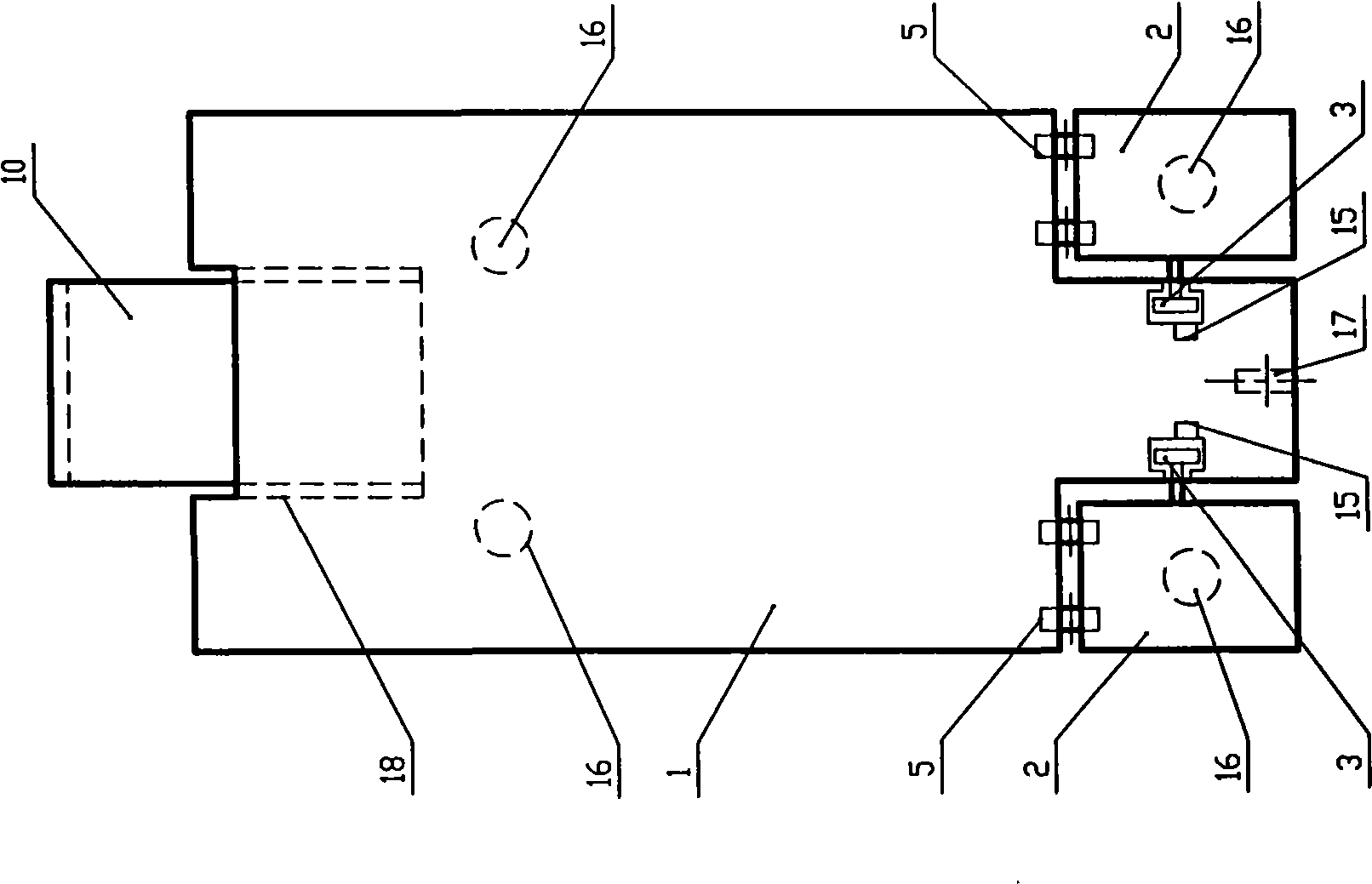 Integral top beam