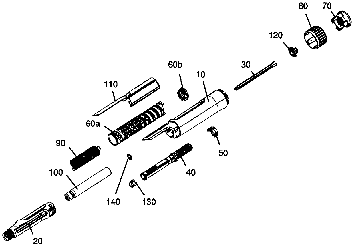 Dosing assembly for a drug delivery device with different leads and multiple thread segments