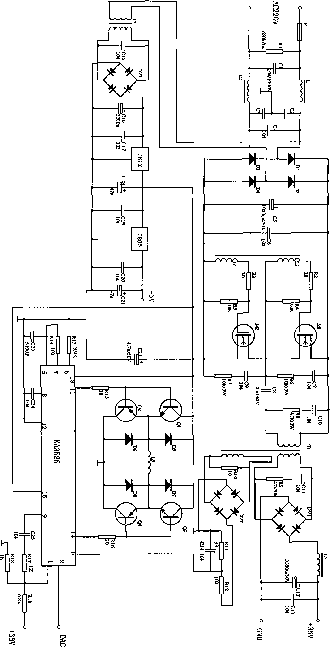 Design of singlechip-controlled switch power