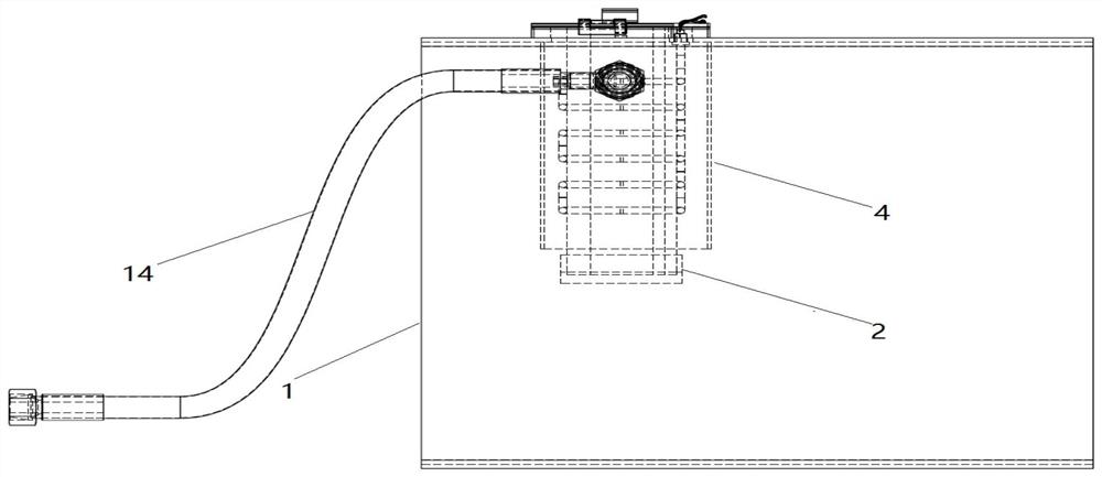 Drive axle cooling oil return filter device