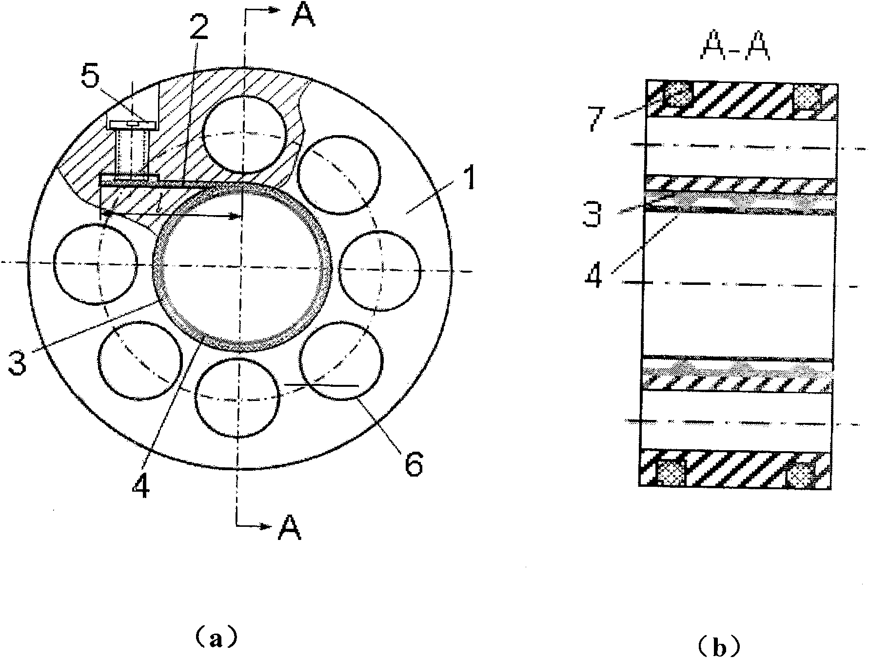 Kinetic pressure gas bearing structure with radial support foil slice