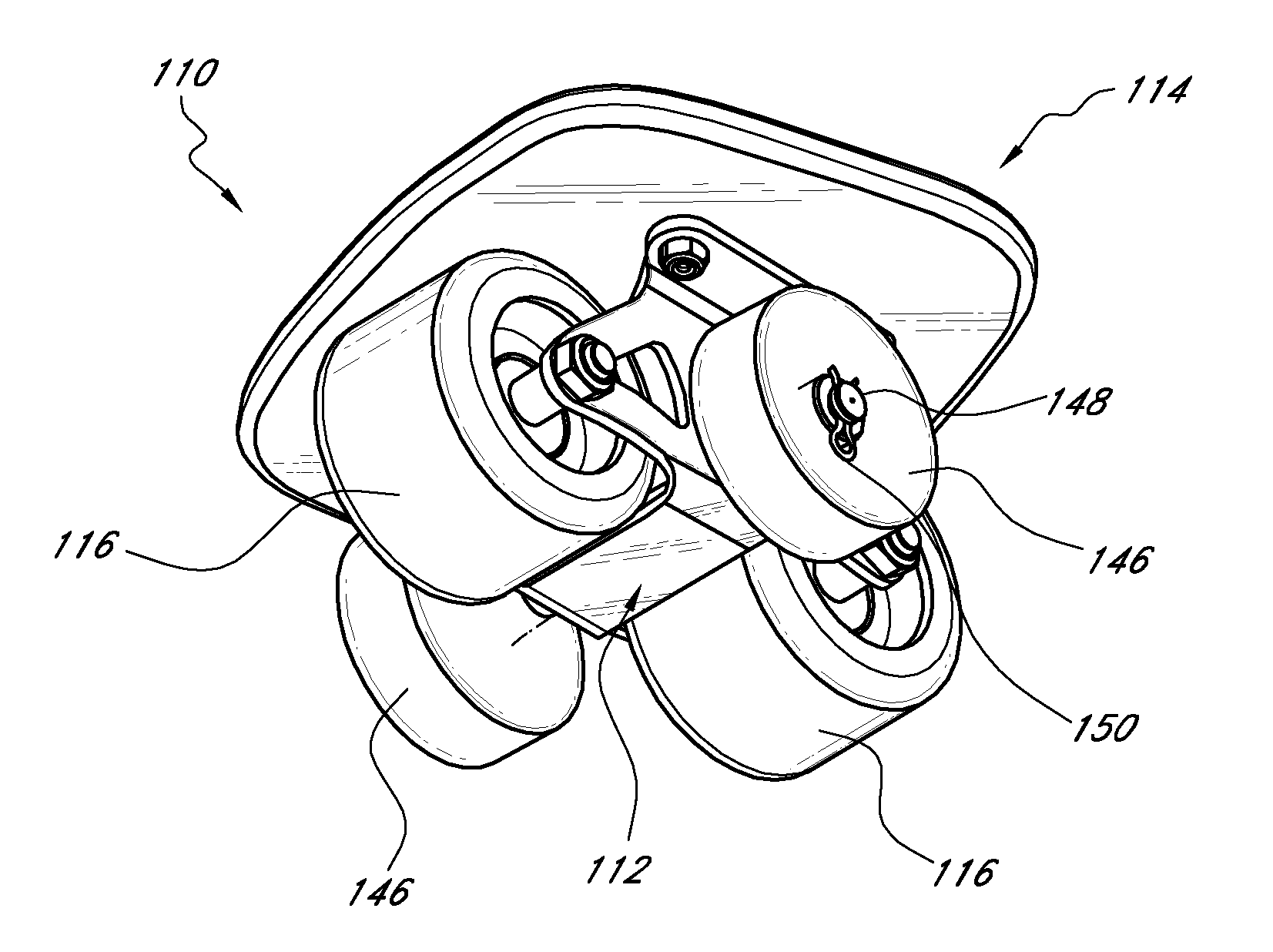 Personal transportation device for supporting a user's foot