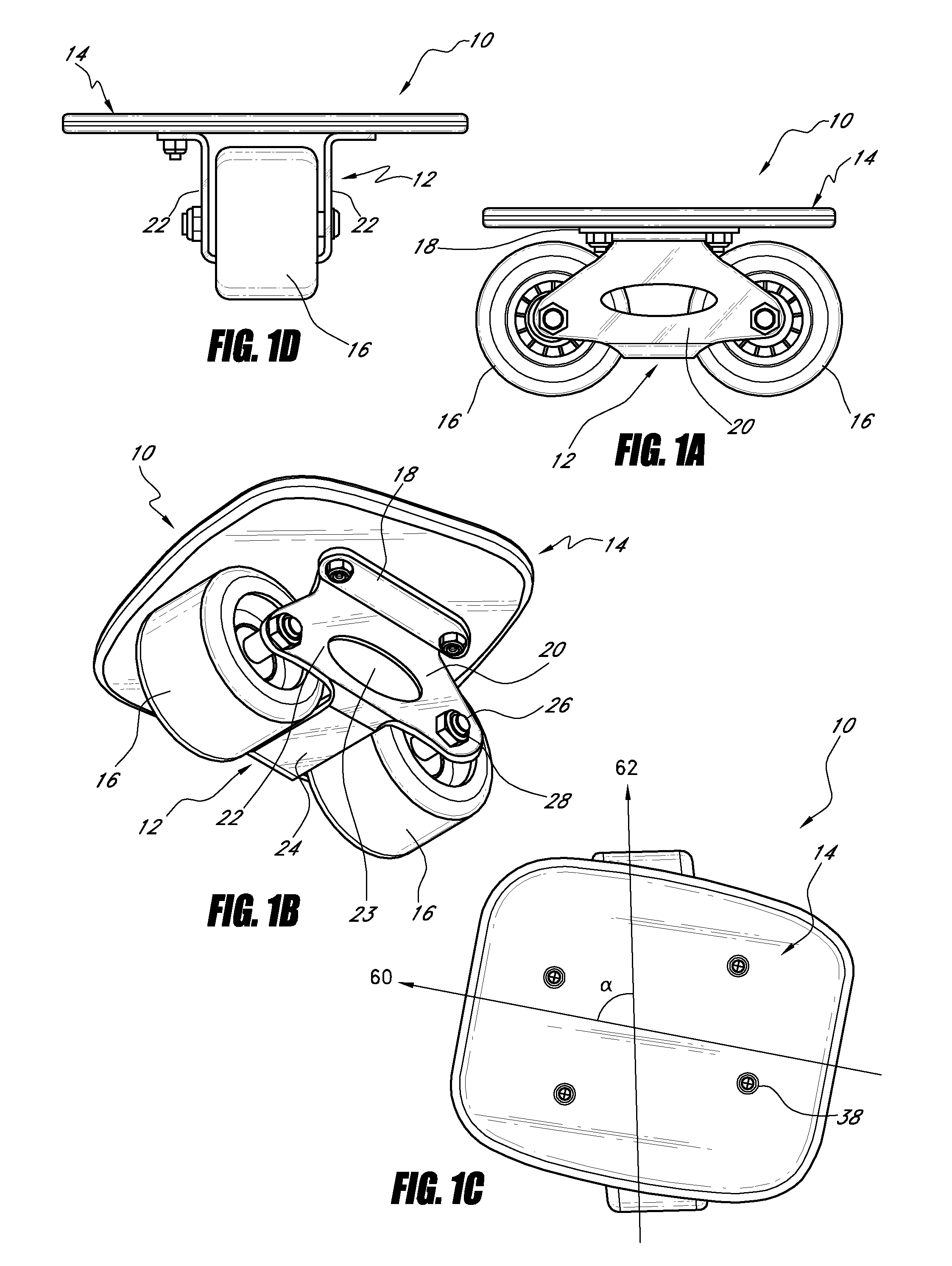 Personal transportation device for supporting a user's foot