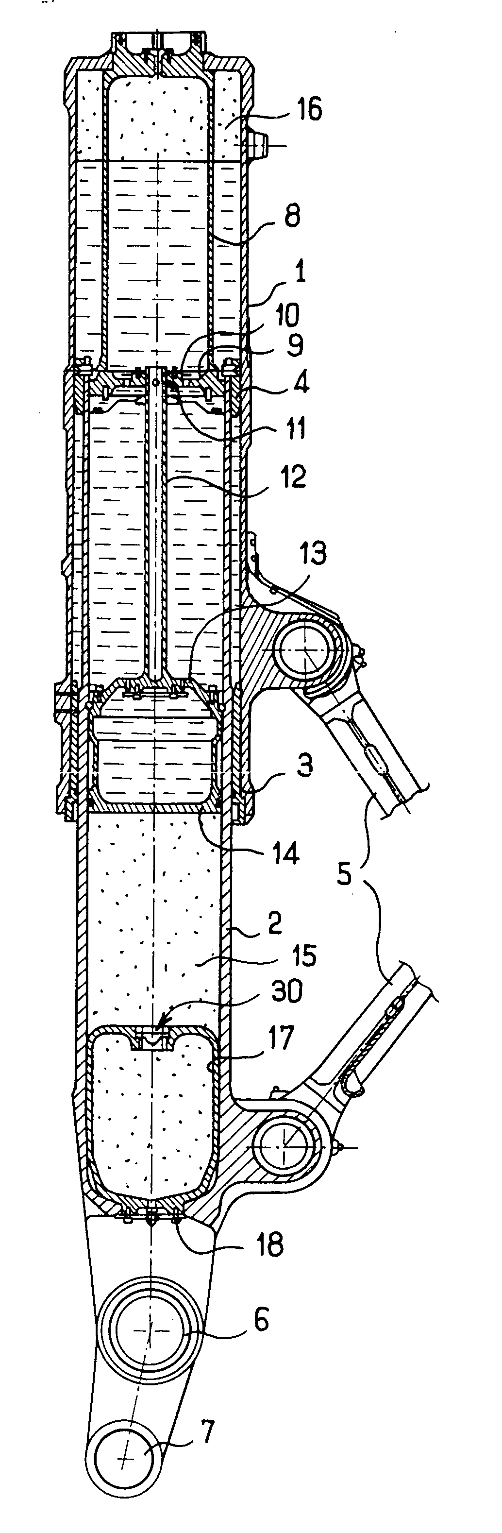 Landing gear having a gas vessel, and methods of maintaining such landing gear