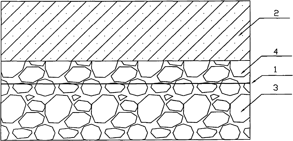 Pavement structure for structure transfer and performance recovery of semi-rigid base asphalt pavement