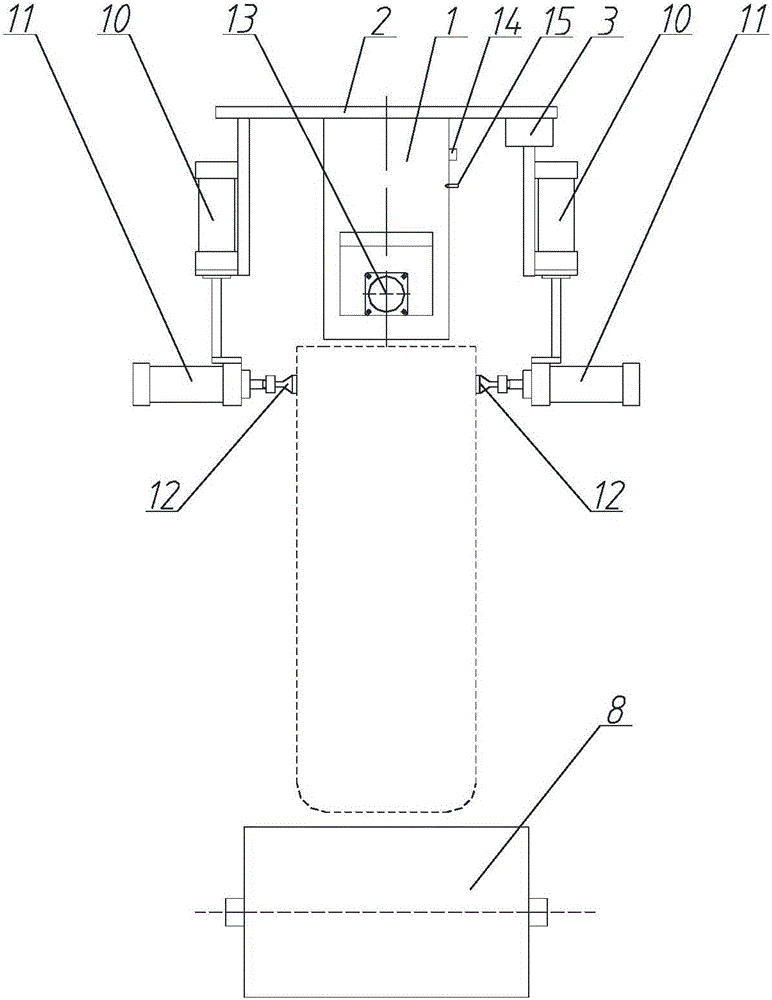 Automatic bag clamping device