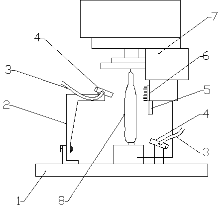 Thrum finding device of automatic winding CBF thrum picker