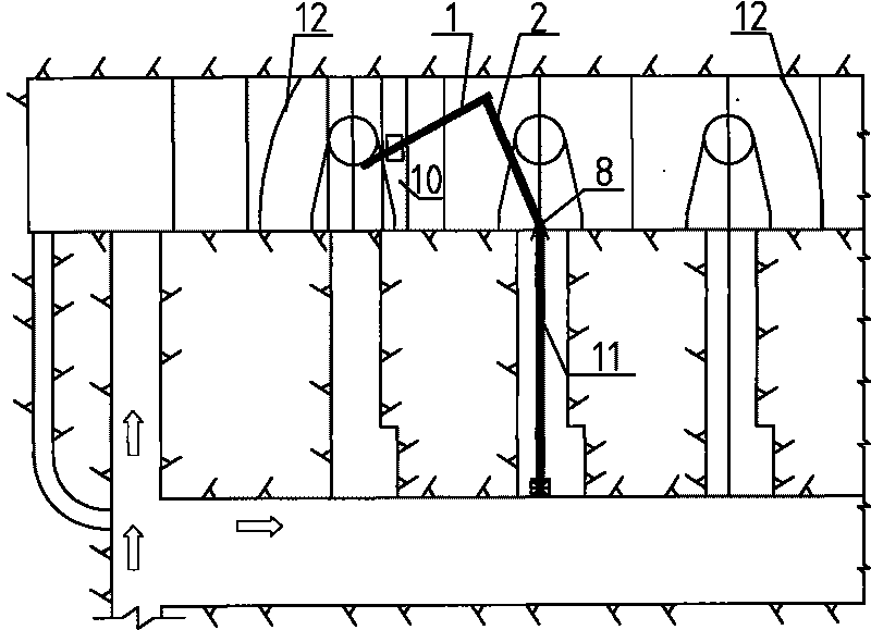 Method for conveying concrete in narrow space and device thereof