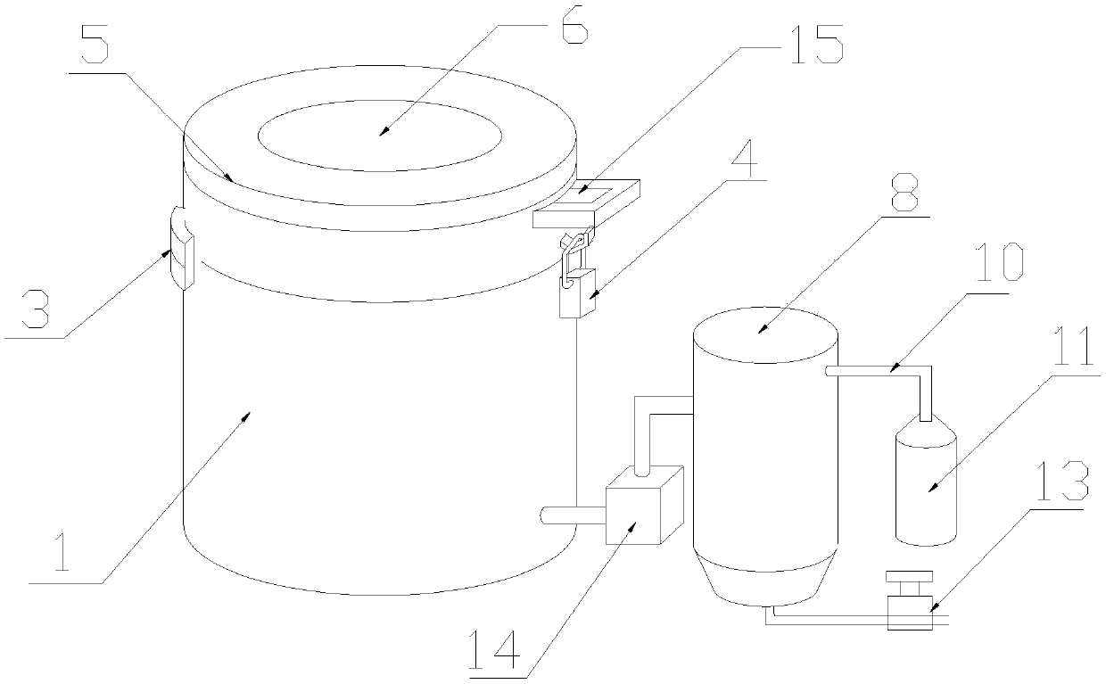 Environment-friendly and energy-saving swill separation treatment device for catering