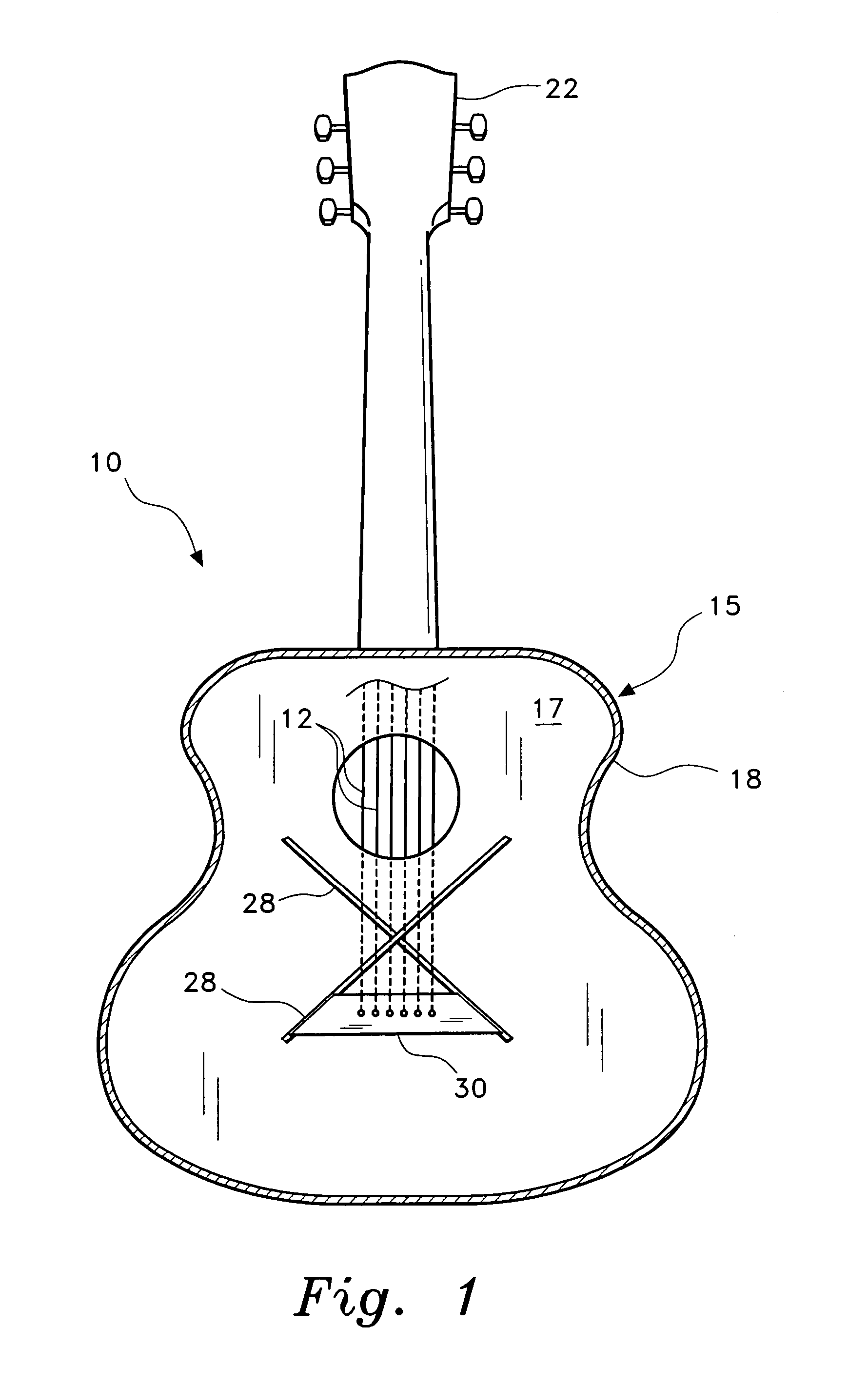 Acoustic musical instrument and method