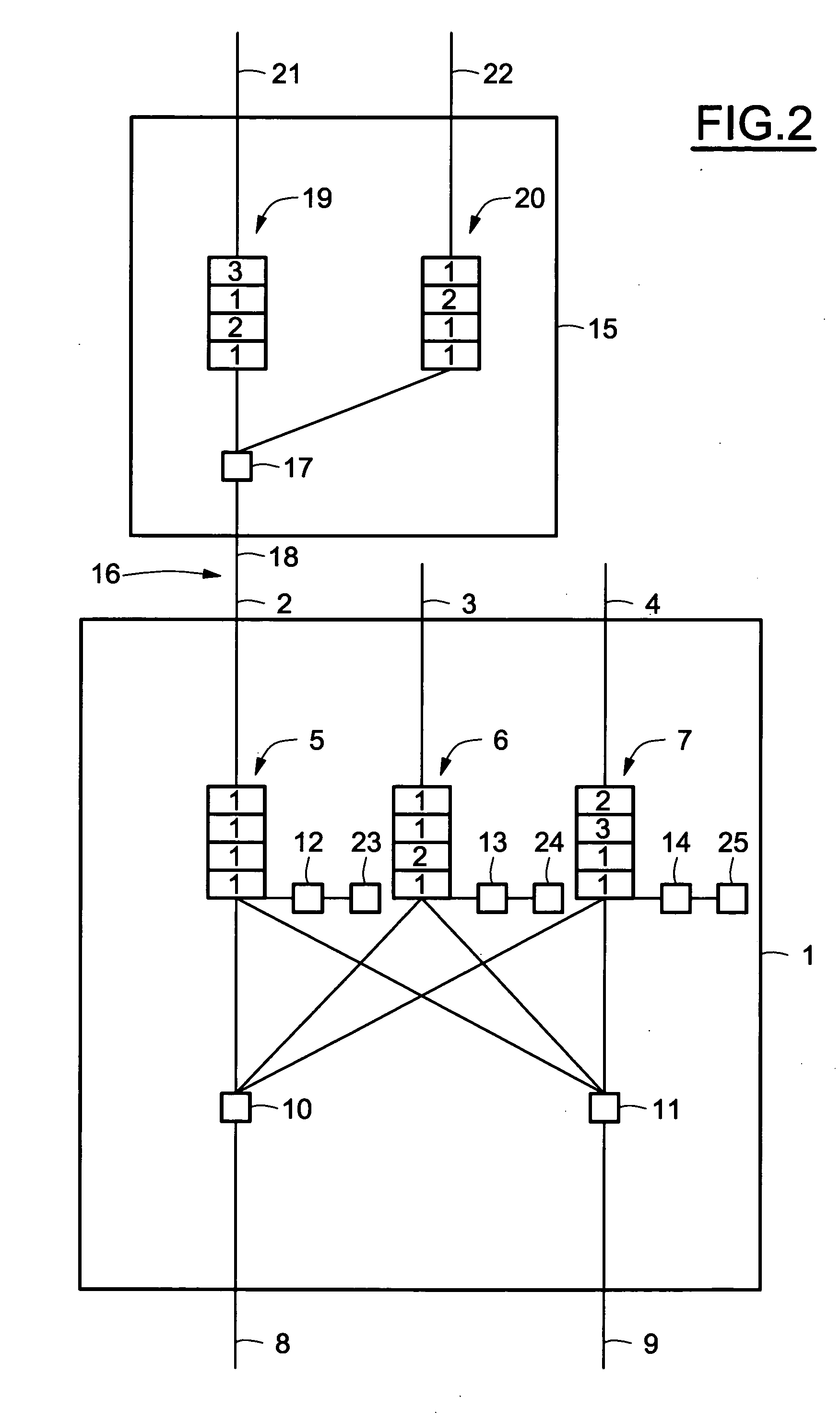 Method and device for managing priority during the transmission of a message