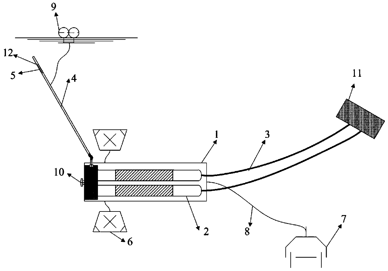 Bottom sinking type automatic surface water sampling system