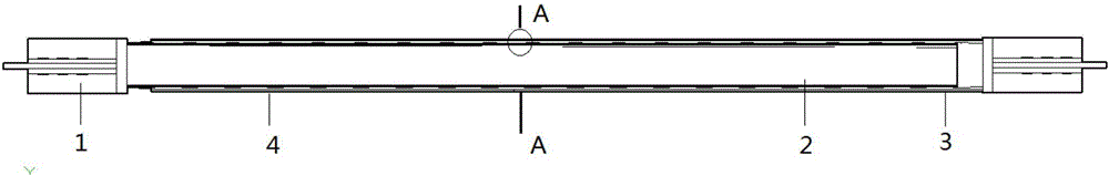 Casing pipe bending induction support provided with circumferential trapezoid induction units