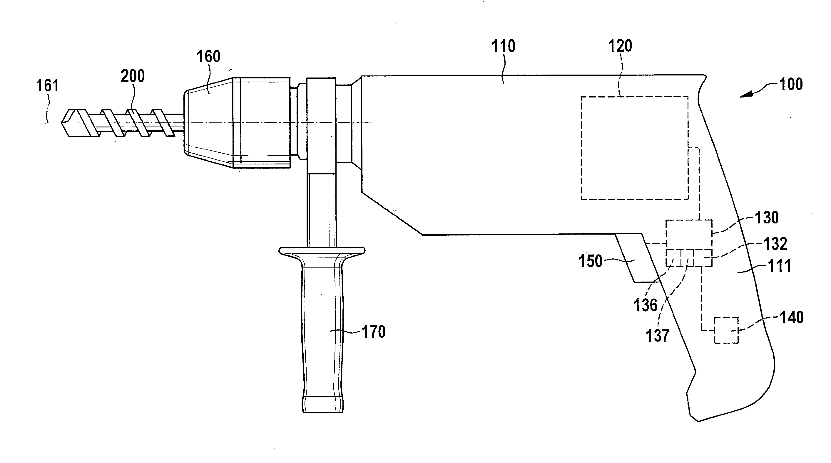 Electric machine tool and method for controlling the electric machine tool