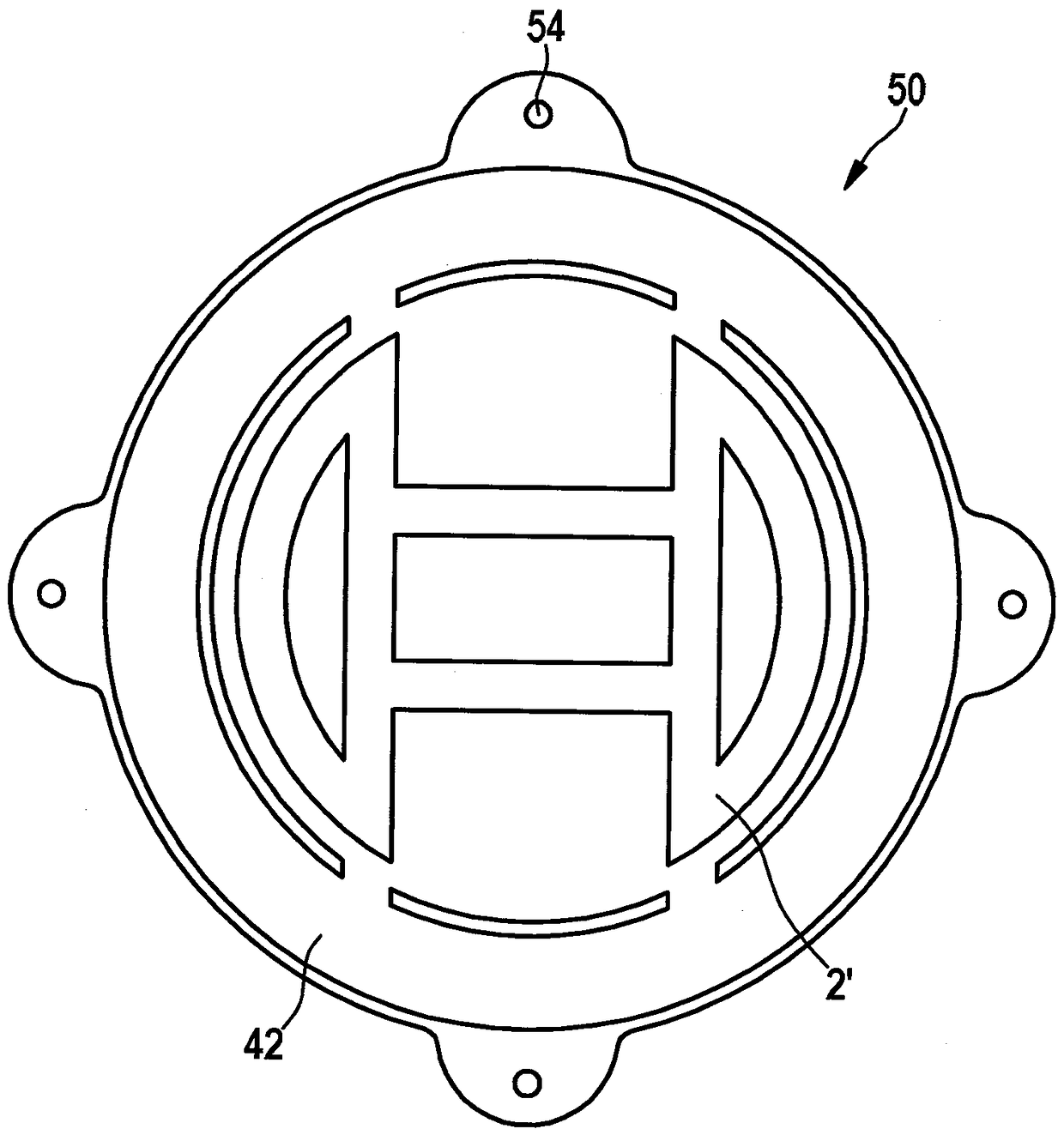 Method for producing a luminescent 3D-radar module cover, and injection-molding assembly