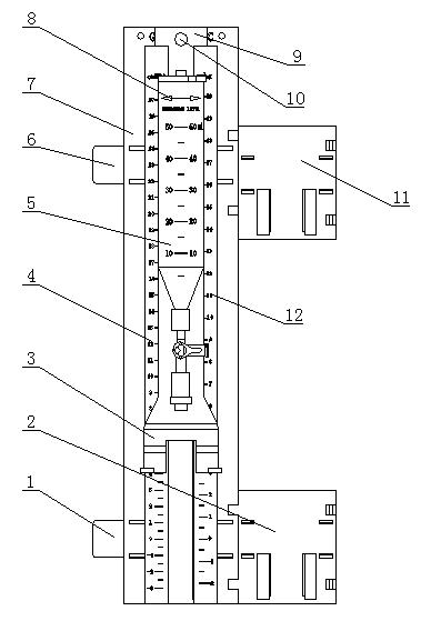 Pressure monitoring and regulating device for in-vitro drainage system