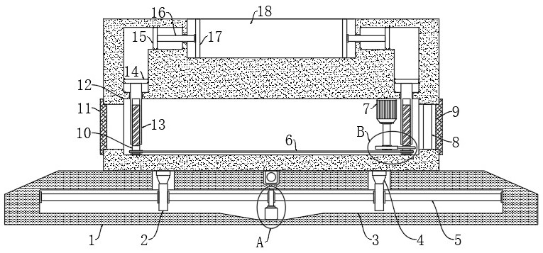 A kind of textile equipment with fixing device