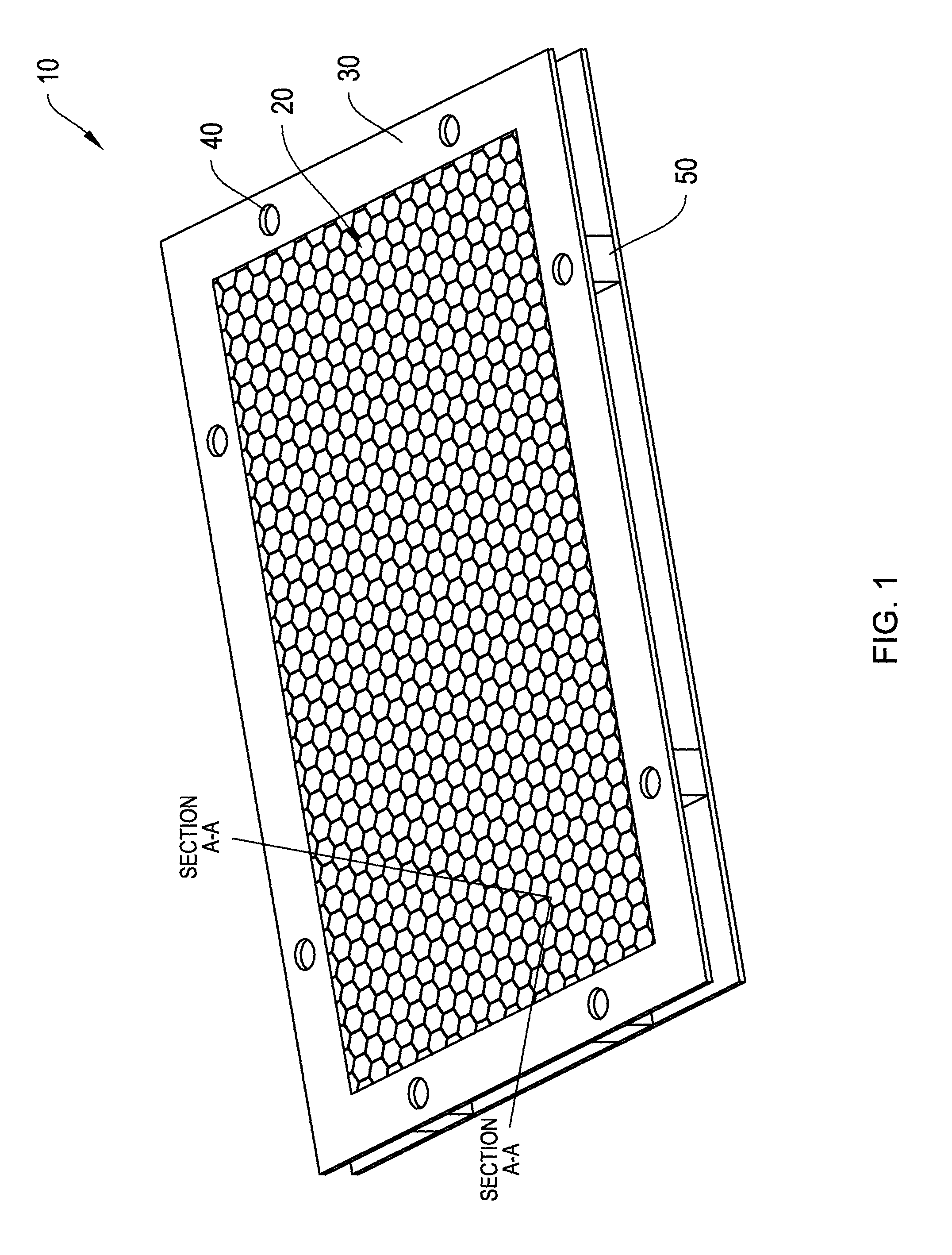 Homogeneous EMI vent panel and method for preparation thereof