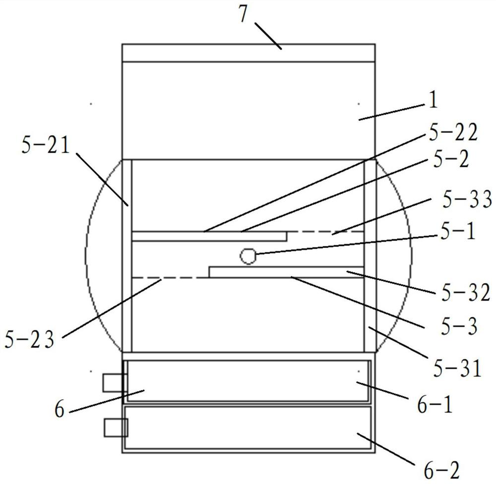 A kind of material water separation device and method