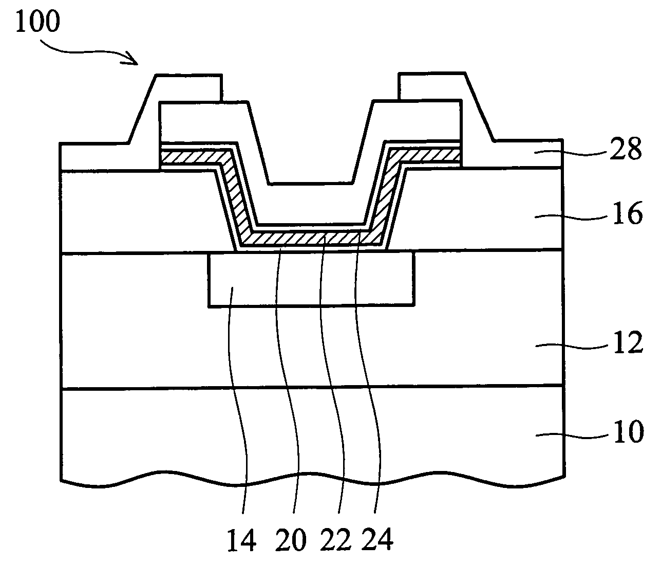 Bond pad structure with stress-buffering layer capping interconnection metal layer